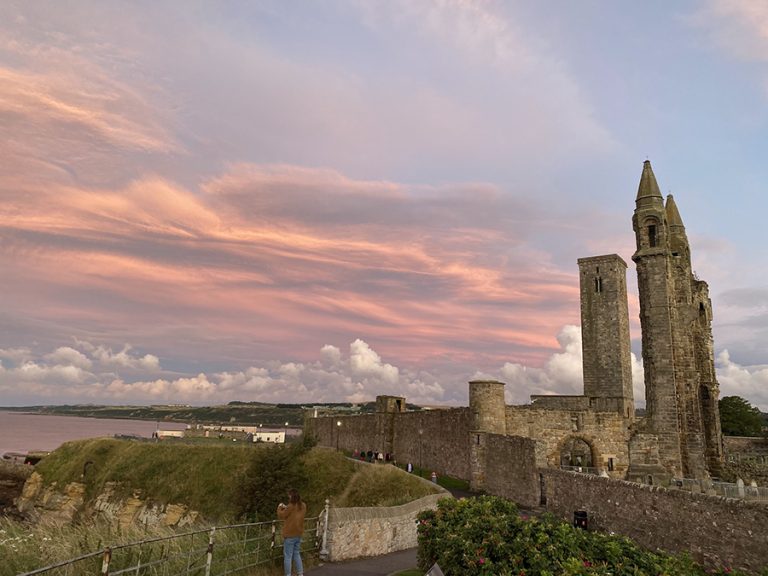 Cathedral sunset, St Andrews