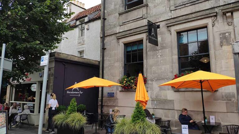 The Adamson restaurant, St Andrews for lunch before your St Andrews Tour