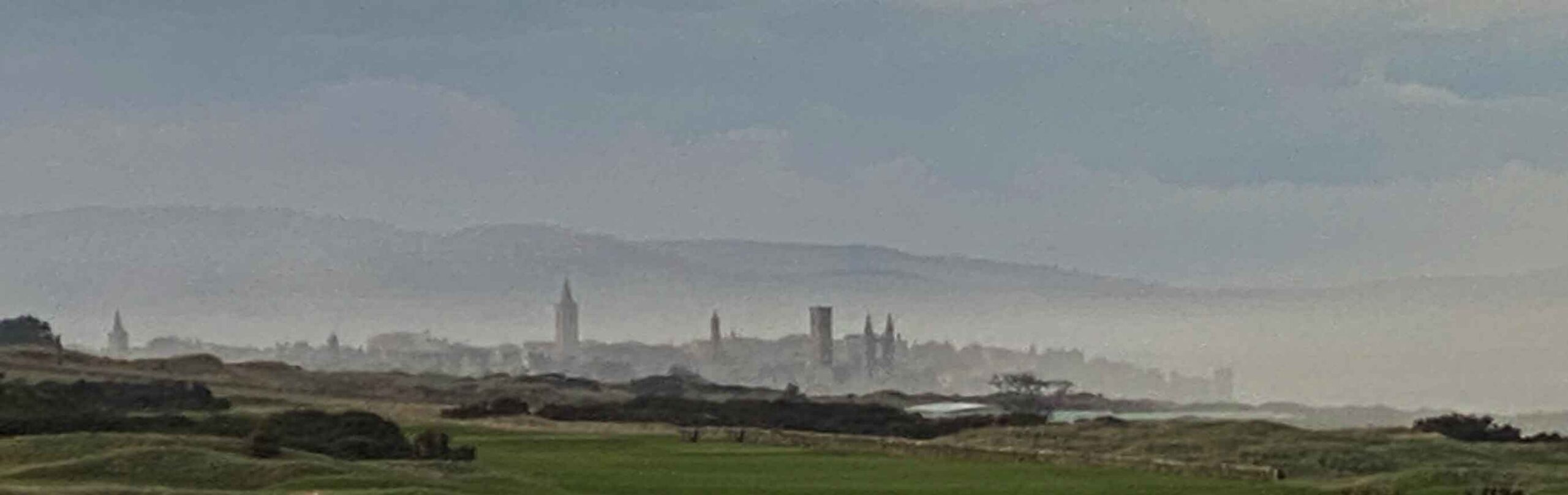St Andrews Tours view of St Adrews from the Fairmont Hotel